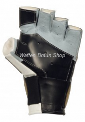 ahg- Match Offener 5-Finger-Handschuh • schwarzer Antirutschbelag.• Stretchband am Handgelenk.Gr.L 