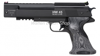 WEIHRAUCH HW 45 Black Star Luftpistole 4,5mm 