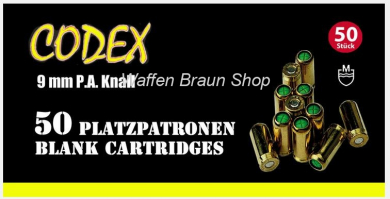 CODEX Platzpatronen 9mm PA Knall 