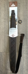 AKAH Gewehrriemen Pullup Leder, mit Polsterung, gesteppt. Braun. L100cm, B 6cm. 