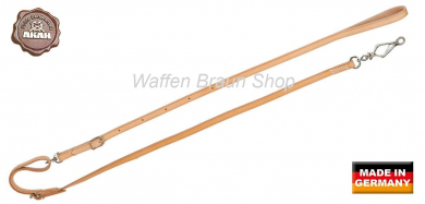 AKAH Umhängeleine aus Fahlleder 14 mm breit 