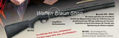 BENELLI - Waffen	Benelli Selbstladeflinte	M2 IPSC	12/76 / LL 54cm / MC	beinhaltet spezielle Tuning-K 