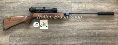 Weihrauch LG 35 SD, 4,5mm / F/ inkl. Schalldämpfer 1/2 UNF, Stoeger ZF 4x32, Stoeger zweiring Montag 