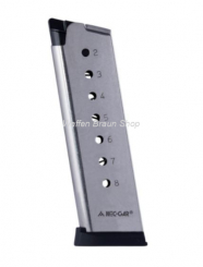 MEC_GAR Pistolenmagazine COLT KAL. .45 ACP / 8 SCHUSS STAINL. STEEL / WECHSEL.-KUNSTST.-MAG.-SCHUH 