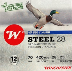 Winchester STEEL 28,STANDARD PRES,12-70,28g,P5,25 Stück 