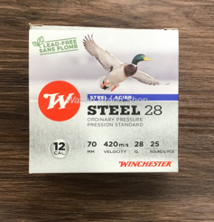 Winchester .12/70 Steel 28g 3,1mm  P4  a"25 Stück 