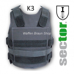 K3 zertifizierte Stiichschutzweste sector TW19 Größe 2xl 