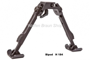 FORTMEIER H184 - 6 Uhr 18,4-23,5cm, klappbar3, 620g mit Adpater für unter den Lauf f. Weaver Schiene 