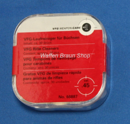 VFG Laufreiniger für Büchsen, No. 66887, cal .45, 30 Stück 
