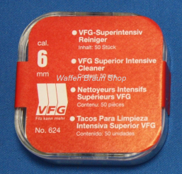 VFG Superintensiv Reiniger, No. 624, cal. 6mm, 50 Stück 
