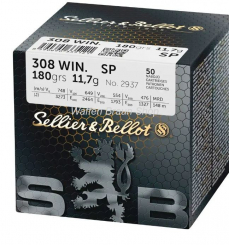 S+B .308Win. SP 180grs. 50St 