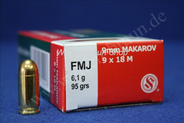 S+B 9mm Mak. FMJ 95grs. 50St 