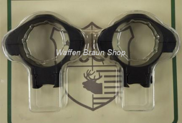 Fritzmann Ringmontage für Weaverprofil, Schwarz matt, 30mm, H4,5mm 