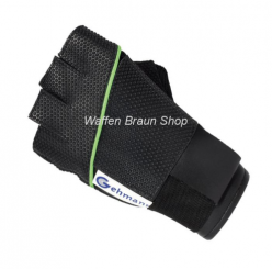 Gehmann Fingerfreier Schießhandschuh Gr. S für die Rechte Hand Schwarz/ Grün 