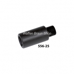 Gegenlichtblende 25mm Lang Schwarz extra schmale und leichte Ausführung 