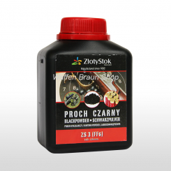 Zloty Stok ZS 3, 500 g 2Fg Schwarzpulver Verwendung Langwaffe, Vorderladerpulver Körnung 0.63 - 1.1 