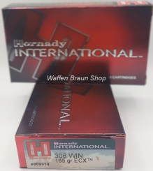 Hornady kal-. .308 Win 165 grain ECX 20 Stück 