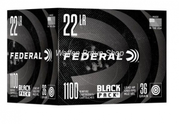 Federal Black Pack .22 l.r. Lead HP 36 gr a"1100 Stück 