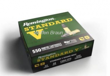 REMINGTON MUNITION STANDARD VELOCITY .22 LR 38GR LRN 550 Stück 