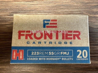 Hornady FR100 Frontier Ammo .223 rem 55 gr. FMJ 20 Stück 
