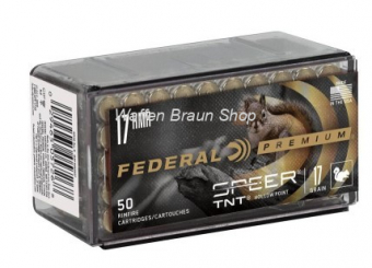 Federal Varmint & Predator Speer TNT, 17 HMR, 17 Grain, Speer TNT Jacketed Hollow Point, 2530 fps 