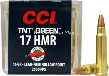 CCI 00951 .17HMR 16gr.TNT GREEN 50 Stück 