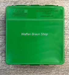 MTM Munitionsbox  P-100-44-10 mit Klappdeckel, Kunststoff, Grün .44 Mag für 100 Patronen 