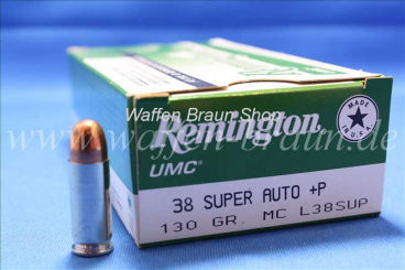 Remington UMC .38 Super Auto +P MC 130 grain #L38SUP 