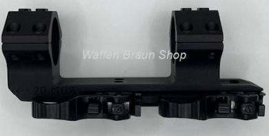Recknagel Era Tac Blockmontage 2" verl.  durchm 30mm BH22mm, 20 MOA mit Hebel 