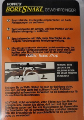Hoppe s Bore Snake/ Qucik Clean 8,5mm / .35 / .338 / .357 /.358 /.375 / für Langwaffen 