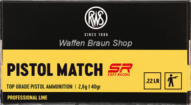 RWS .22 l.r. PISTOL MATCH SR* 50 Stück 
