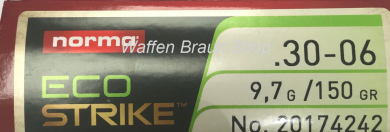 NORMA .30-06 ECOSTRIKE 9,7G 150GR 20  Stück 
