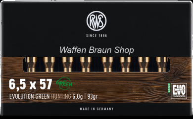 RWS PATR 6,5X57 EVO GREEN 6,0g, 93gr 