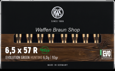 RWS  6,5X57 R EVO GREEN 6,0G 20ER 