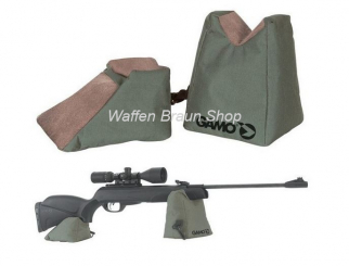 Gamo Shooting Bag Breit, Auflage für Gewehre, bestehend aus einem kleinen und einem großen Säckchen 