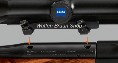 Blaser Sattelmontage mit  Ringen 36mm 