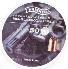 WALTHER 9mm RK (.380) NC Knallpatronen 