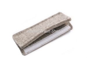 VFG Jagd Gewehrauflage Filz grau Gewehrauflage Jagd Filz grau, Größe 200x85x16mm, Befestigung am Gew 