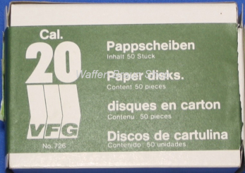 VFG Pappscheiben KAl.20 50 Stück 