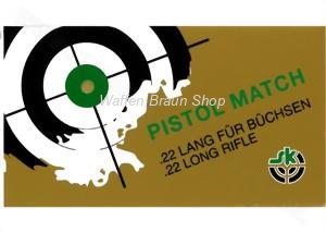 SK Randfeuerpatr., cal. .22 lfb, Pistol Match 40 grain ""  50 Stück"" 