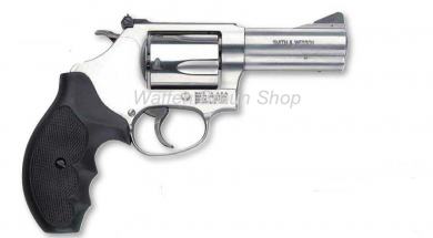 S&W Rev. Mod. 60 FL, 3", cal. .357 Mag., stainless Gummigriff 