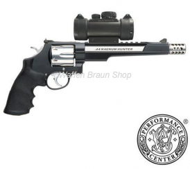 S&W Rev. Mod. 629 Hunter, 7,5", cal. .44 Mag., mit Kompensator incl. Red Dot/Green Dot 