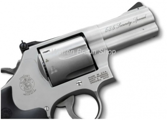 S&W Revolver M686 ".357 Security Special, 4", RB (Stainless / HOGUE Gummigriff) 