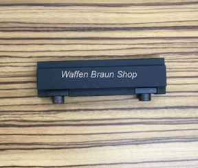 Walther Visierlinienerhöhung 9,5 mm , 7cm lang, für Luft- und KK Gewehre,für den Diopte,  Schwarz 
