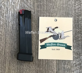 Magazin Walther 15+3 Schuss, Alu-Magazinverlängerung schwarz, AFC Q5, Q4, PPQ M2, 