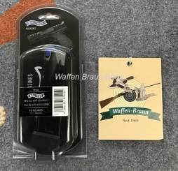 Walther Magazin 18 Schuss, Aluboden schwarz * PDP Compact**, PPQ M-Series 