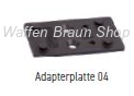 Adapterplatte 04 für z.B. Leupold DeltaPoint, DeltaPoint Pro,Shield RMS, RMSw, Sig Romeo Zero für Wa 