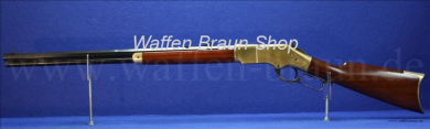 UBERTI - LEVER-ACTION BÜCHSEN 1866 SPORTING RIFLE 24 1/4 Zoll .22 LONG RIFLE, BRASS FRAME 