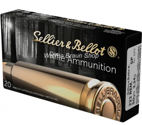 S+B .222Rem.SP weight 50grs. 20St 