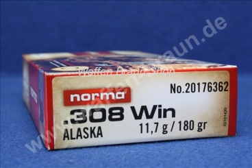 NORMA .308 WIN ALASKA 11,7G 180GR 20 Stück 